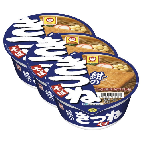 마루짱 감색의 키쯔네 소바 89g (3개 세트)