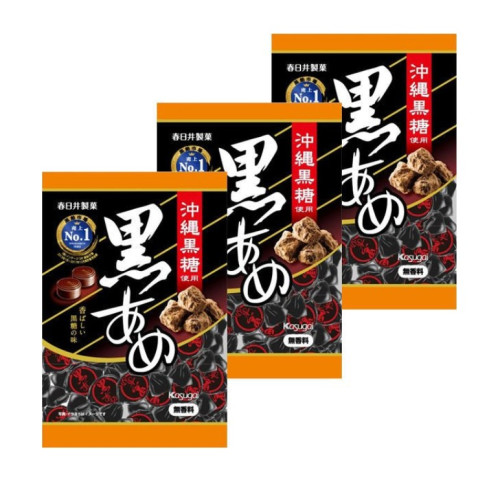 카스가이 구로아메 흑사탕 (3개 세트)