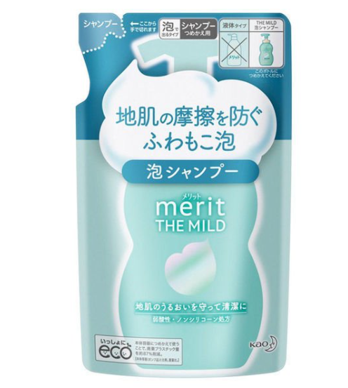 메리트 더 마일드 거품 샴푸 리필 440ml