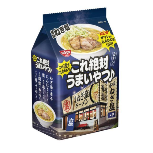 닛신 맛있는 녀석 향미 파 소금라멘 1팩 (3개입)