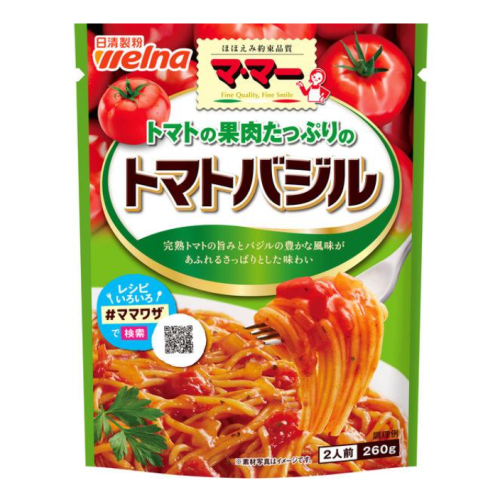 닛신제분 웰나 마마 과육가득 토마토 바질 소스 1개