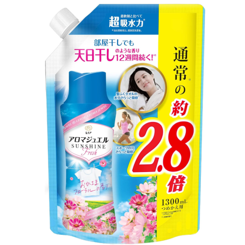 레노아 아로마쥬엘 플로럴 션샤인 섬유유연제 리필용 1,300mL