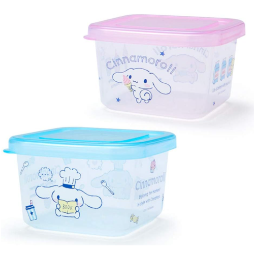 산리오 시나모롤 미니 푸드 컨테이너 저장용기 2개 세트